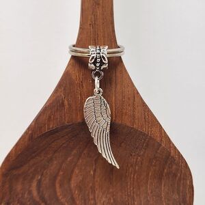 Angel Wing Charm Keyring Keychain